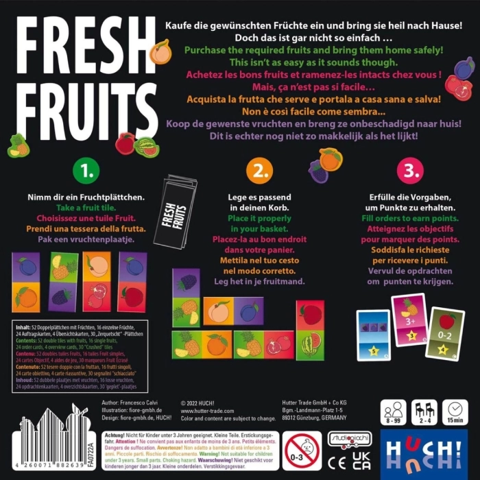 fresh fruits: 4