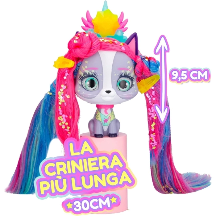 vip pets - cats - mistery - animaletto con lunghi capelli ed accessori