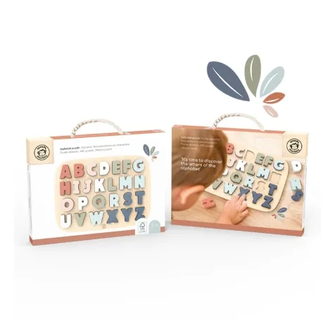 puzzle alfabeto in legno: 4