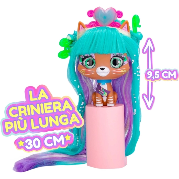 vip pets - cats - stormy - animaletto con lunghi capelli ed accessori