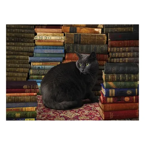 library cat - puzzle 1000 pezzi