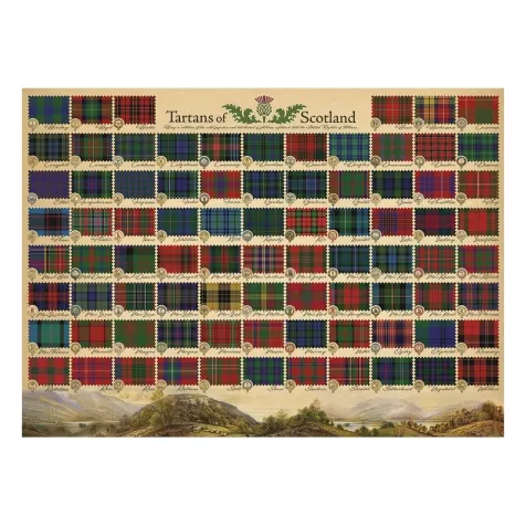 tartans of scotland - puzzle 1000 pezzi