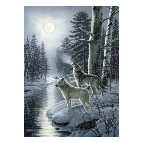 wolves by moonlight - puzzle 1000 pezzi