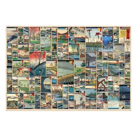 100 famous views of edo - puzzle 2000 pezzi