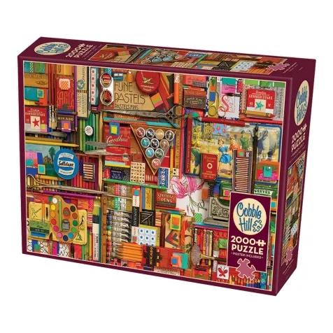 vintage art supplies - puzzle 2000 pezzi