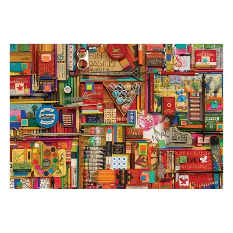 vintage art supplies - puzzle 2000 pezzi