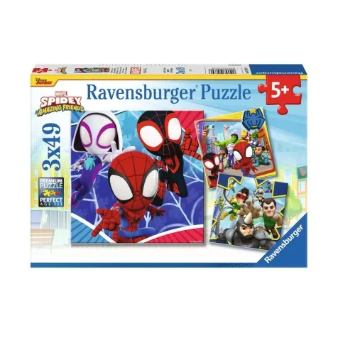 Ravensburger - Puzzle Spidey, Collezione 3x49, 3 Puzzle da 49 Pezzi, Età  Raccomandata 5+ Anni a 9,99 €