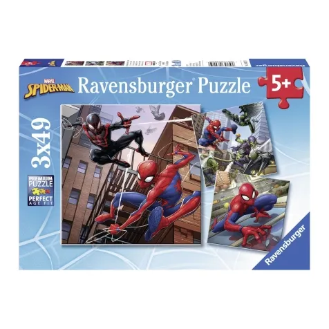 Ravensburger - Puzzle Spiderman, Collezione 3x49, 3 Puzzle da 49 Pezzi, Età  Raccomandata 5+ Anni a 9,99 €