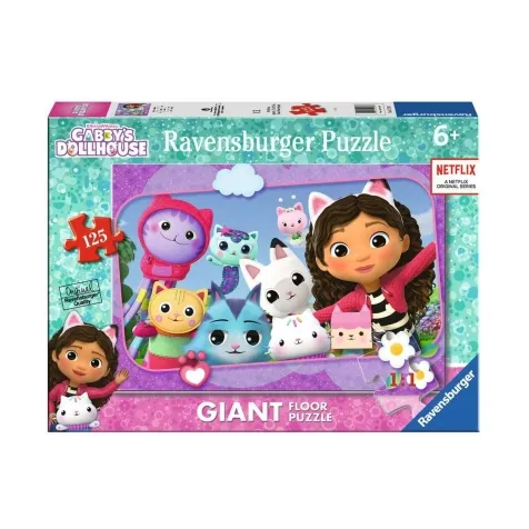 gabby's dollhouse - puzzle 125 pezzi pavimento