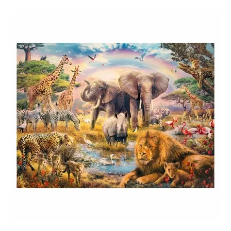 la savana africana - puzzle 100 pezzi xxl