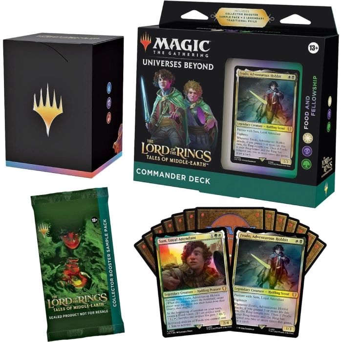 magic the gathering - universes beyond - the lord of the rings - tales of middle-earth - commander deck - food and fellowship (eng)