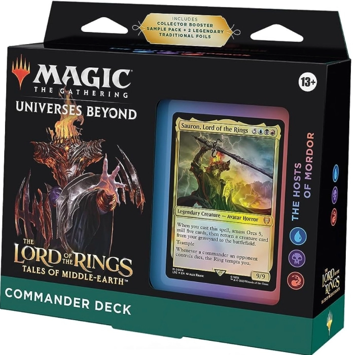 magic the gathering - universes beyond - the lord of the rings - tales of middle-earth - commander deck - the host of mordor (eng)