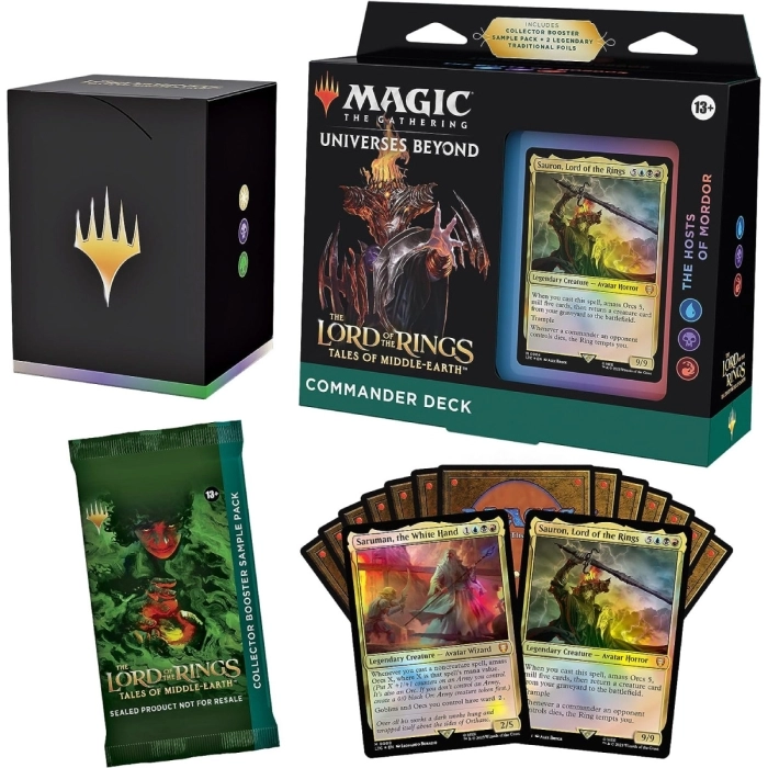magic the gathering - universes beyond - the lord of the rings - tales of middle-earth - commander deck - the host of mordor (eng)