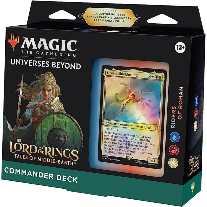 magic the gathering - universes beyond - the lord of the rings - tales of middle-earth - commander deck - riders of rohan (eng)