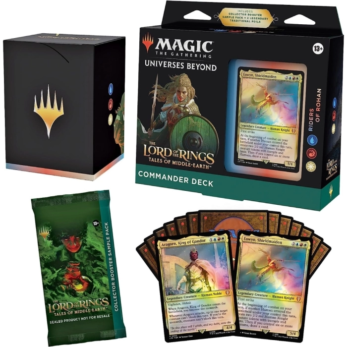 magic the gathering - universes beyond - the lord of the rings - tales of middle-earth - commander deck - riders of rohan (eng)