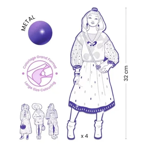 les demoiselles - zaho e le sue amiche - disegni da colorare