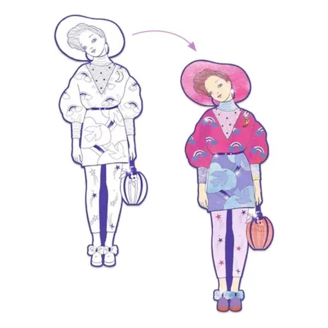 les demoiselles - zaho e le sue amiche - disegni da colorare