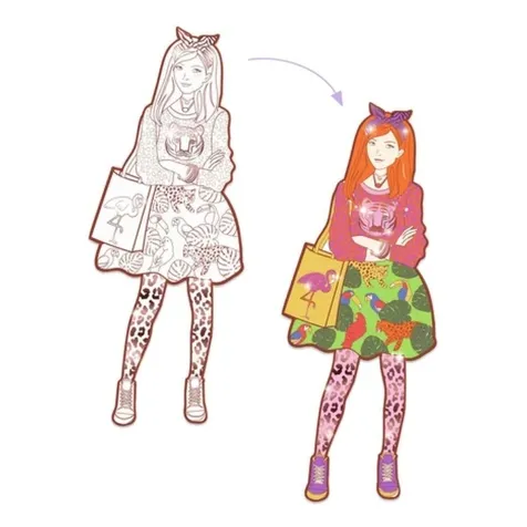 les demoiselles - nina e le sue amiche - disegni da colorare