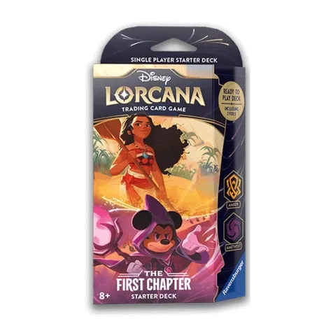 lorcana - the first chapter - vaiana & topolino - starter deck (eng)