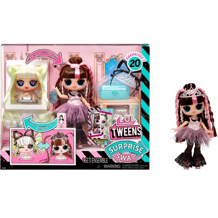 lol surprise tweens - surprise swap - bronze-2-blonde billie - fashion doll: 2