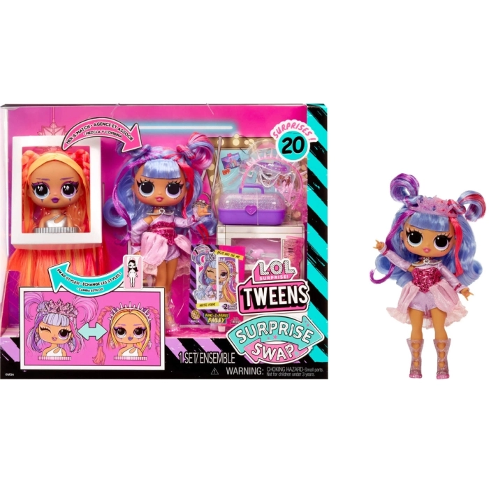 lol surprise tweens - surprise swap - buns-2-braids bailey - fashion doll