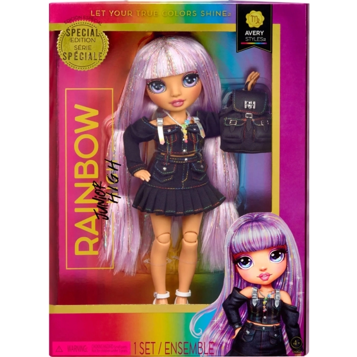 rainbow high - junior high special edition - avery styles - fashion doll 25cm