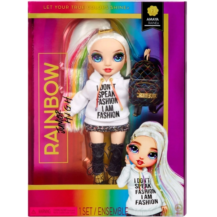 rainbow high - junior high special edition - amaya raine - fashion doll 25cm