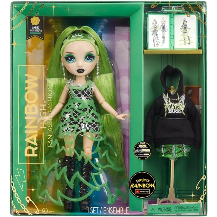 rainbow high - fantastic fashion - jade hunter - fashion doll 30cm