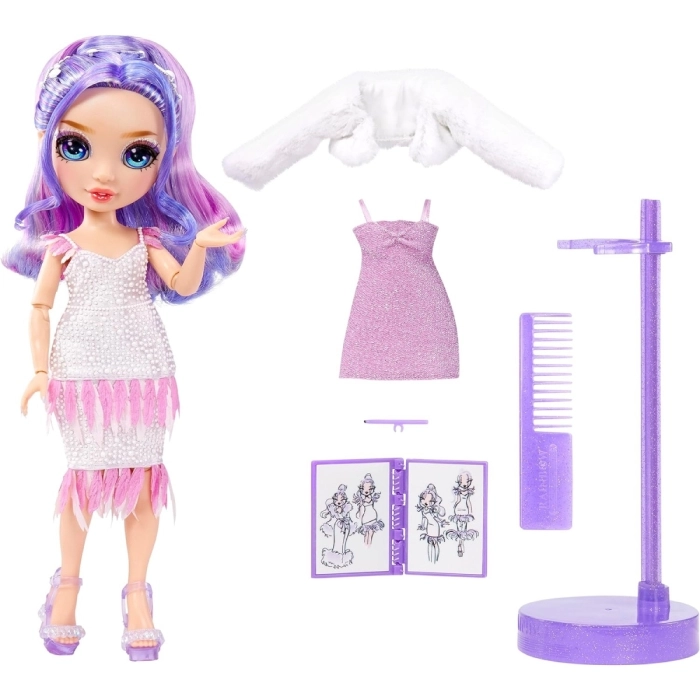 rainbow high - fantastic fashion - violet willow - fashion doll 30cm: 2