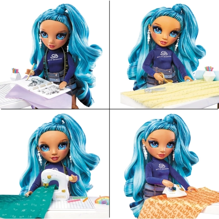 rainbow high - dream and design fashion studio - skyler bradshaw - fashion doll 28cm: 5