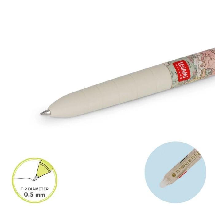penna gel cancellabile 3 colori - pen makes mistakes - travel