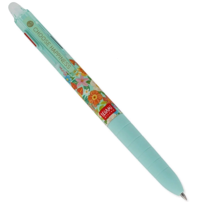 penna gel cancellabile 3 colori - pen makes mistake - flowers