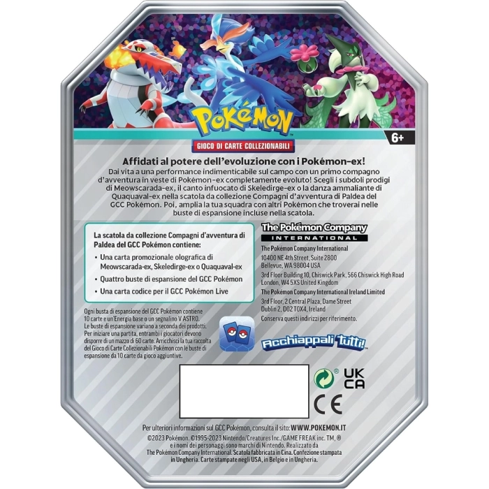 pokemon scarlatto e violetto evoluzioni a paldea - tin quaquaval-ex (ita)