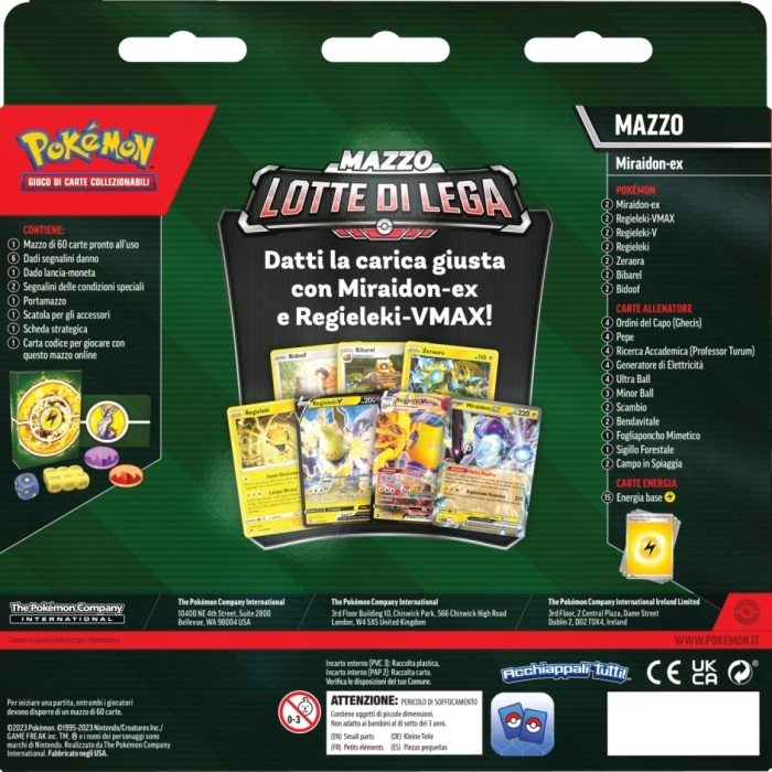 pokemon gcc - mazzo lotte di lega - miraidon-ex (ita)