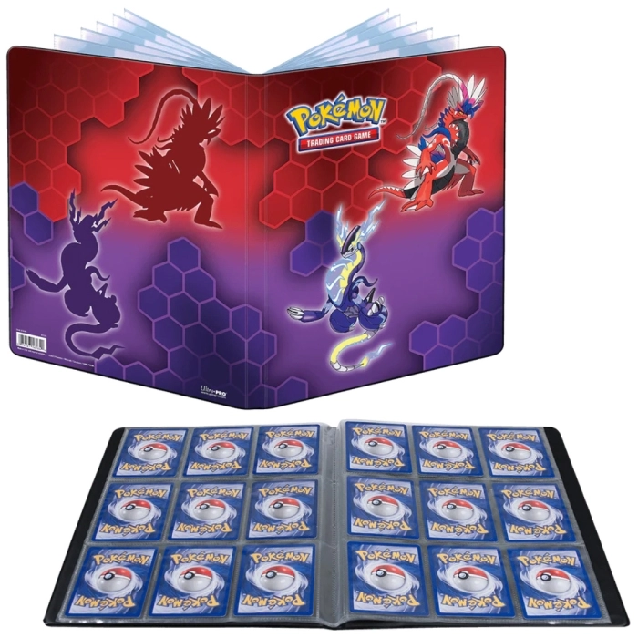 pokemon gcc - koraidon/miraidon - album 10 pagine 9 tasche