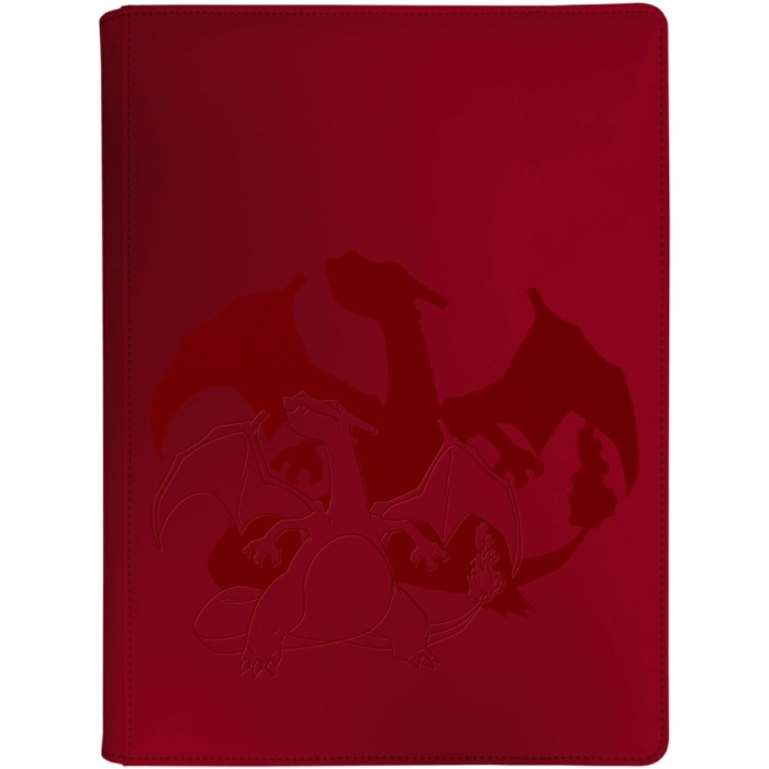 pokemon gcc - charizard - album in pelle 20 pagine 9 tasche