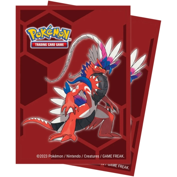 pokemon gcc - proteggi carte standard 65 bustine - koraidon