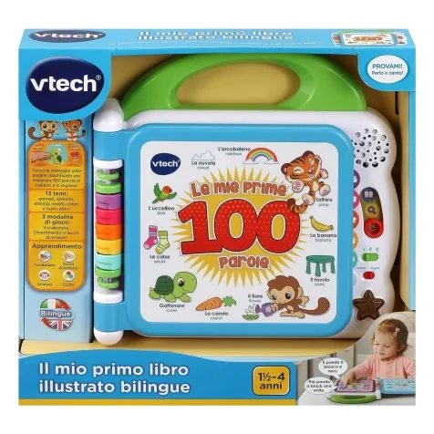 V-TECH Il Mio Primo Libro Illustrato - Le Mie Prime 100 Parole a 32,99 €