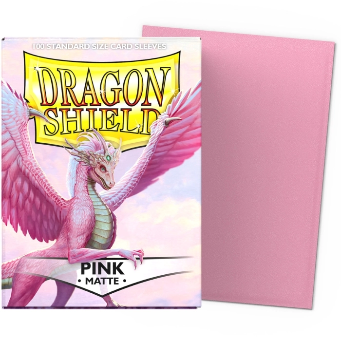 dragon shield standard sleeves - pink matte (100 bustine protettive): 1
