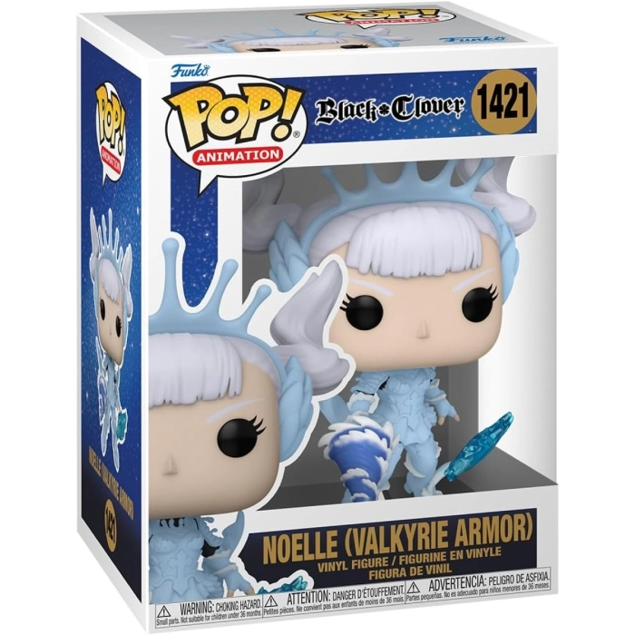 black clover - noelle (valkyrie armor) 9cm - funko pop 1421