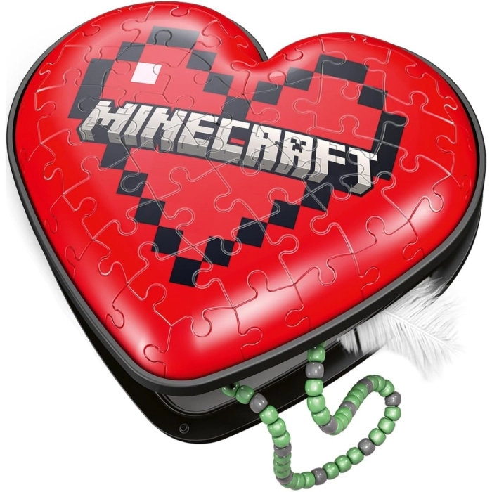 heart minecraft - puzzle 3d