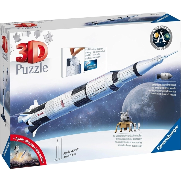 apollo saturn v - puzzle 3d