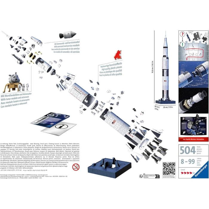 apollo saturn v - puzzle 3d