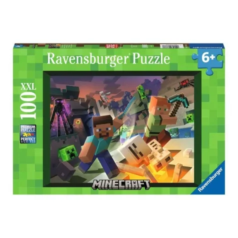 Ravensburger - Puzzle Minecraft, 100 Pezzi XXL, Età Raccomandata 6+ Anni a  9,99 €