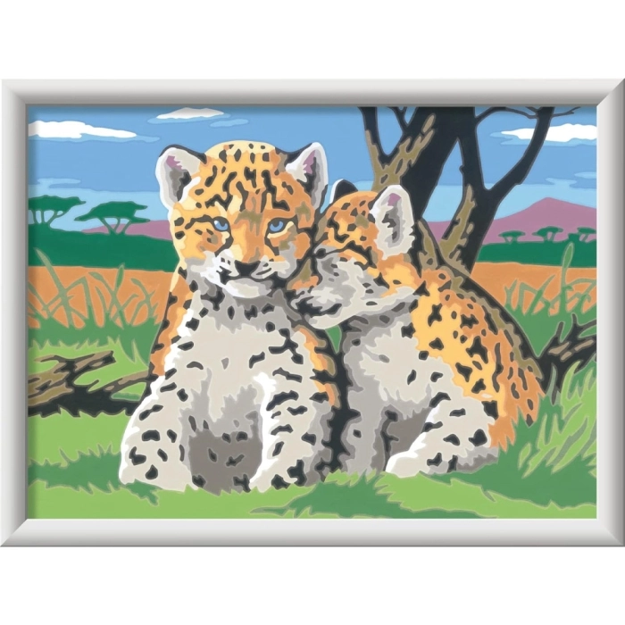 Ravensburger - CreArt Serie D: Cuccioli di leopardo, Kit per Dipingere con  i Numeri, Contiene una Tavola Prestampata, Pennello, Colori e Accessori,  Gioco Creativo per Bambini 9+ Anni a 12,99 €