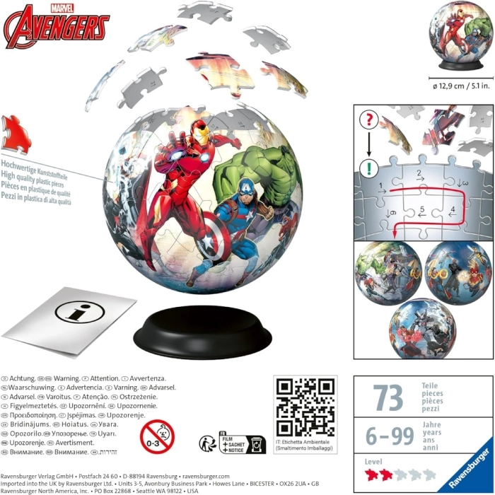 avengers - puzzle 3d