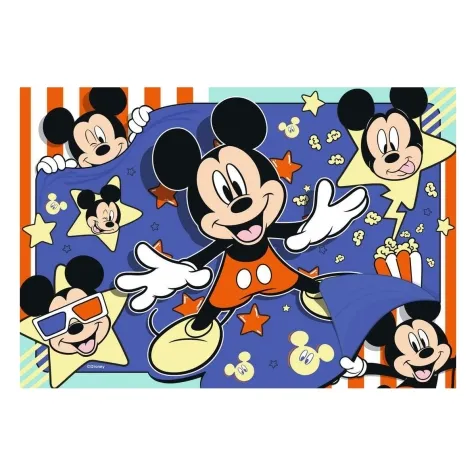 mickey mouse: cinema in 3d - puzzle 2x24 pezzi