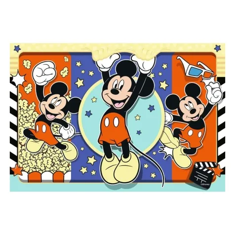 mickey mouse: cinema in 3d - puzzle 2x24 pezzi