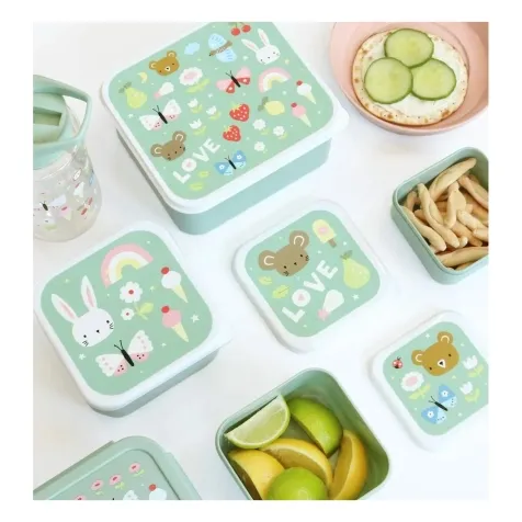 set di contenitori porta pranzo e porta merenda - gioia