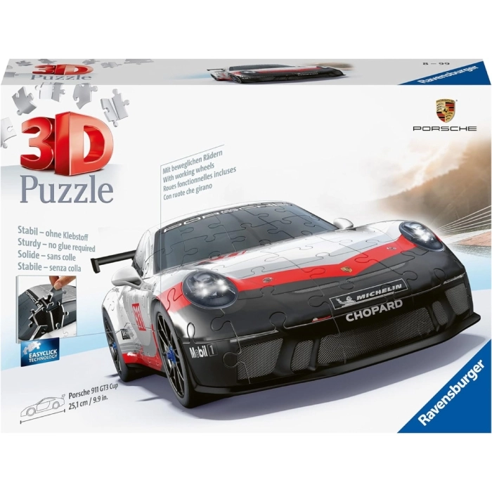 porsche 911 gt cup - puzzle 3d